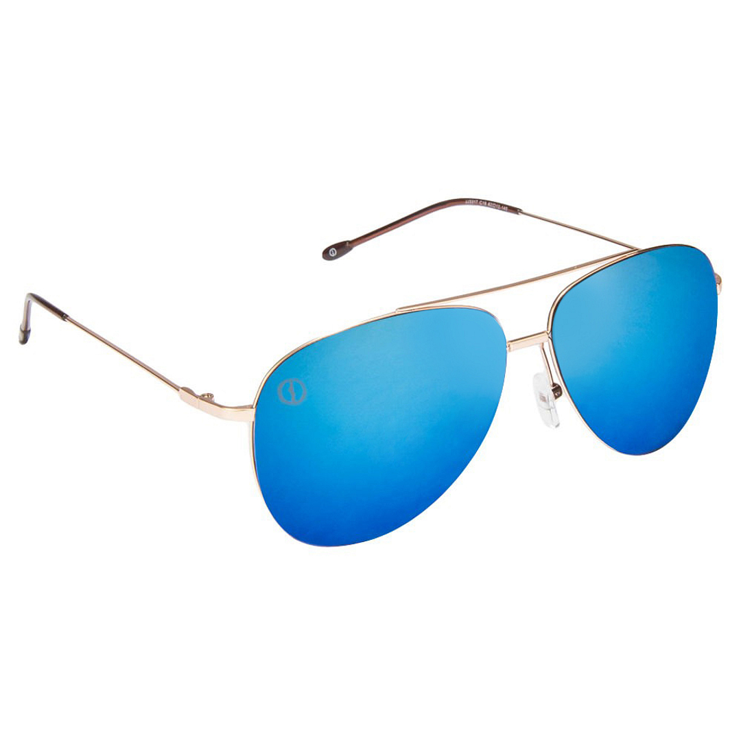 John Jacobs Computer Glasses Gold Full Rim Aviator left side