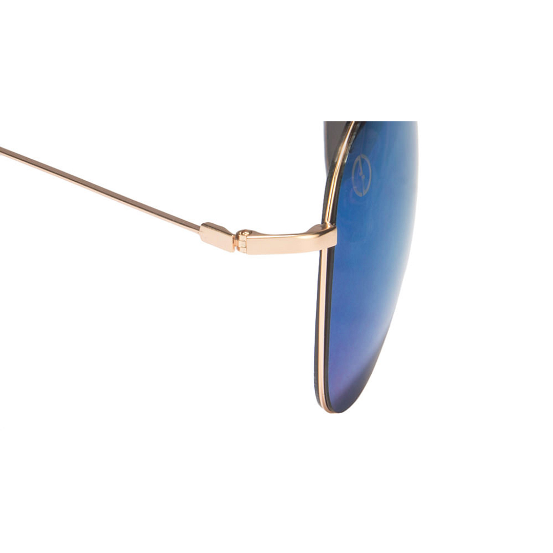 John Jacobs Computer Glasses Gold Full Rim Aviator left side