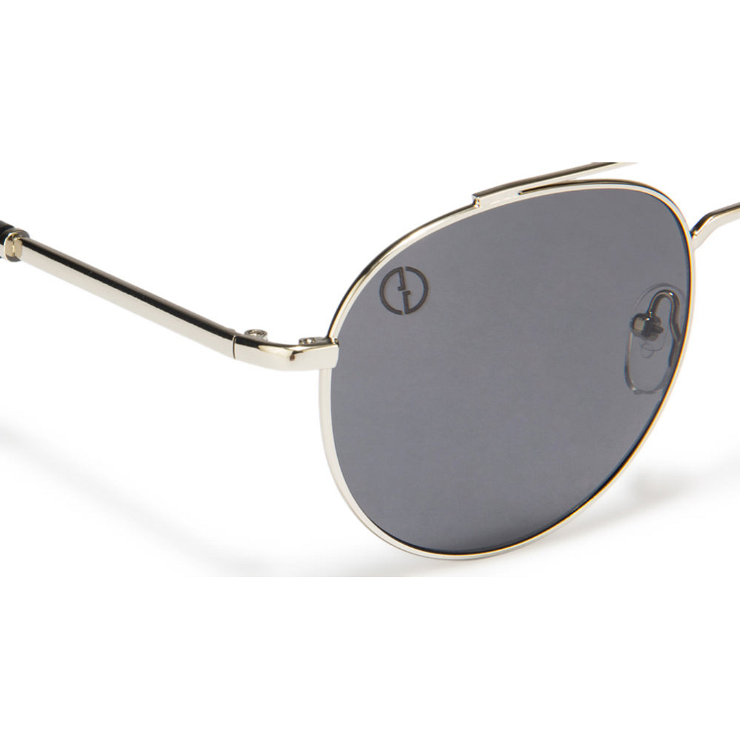 John Jacobs Computer Glasses Silver Full Rim Aviator right side
