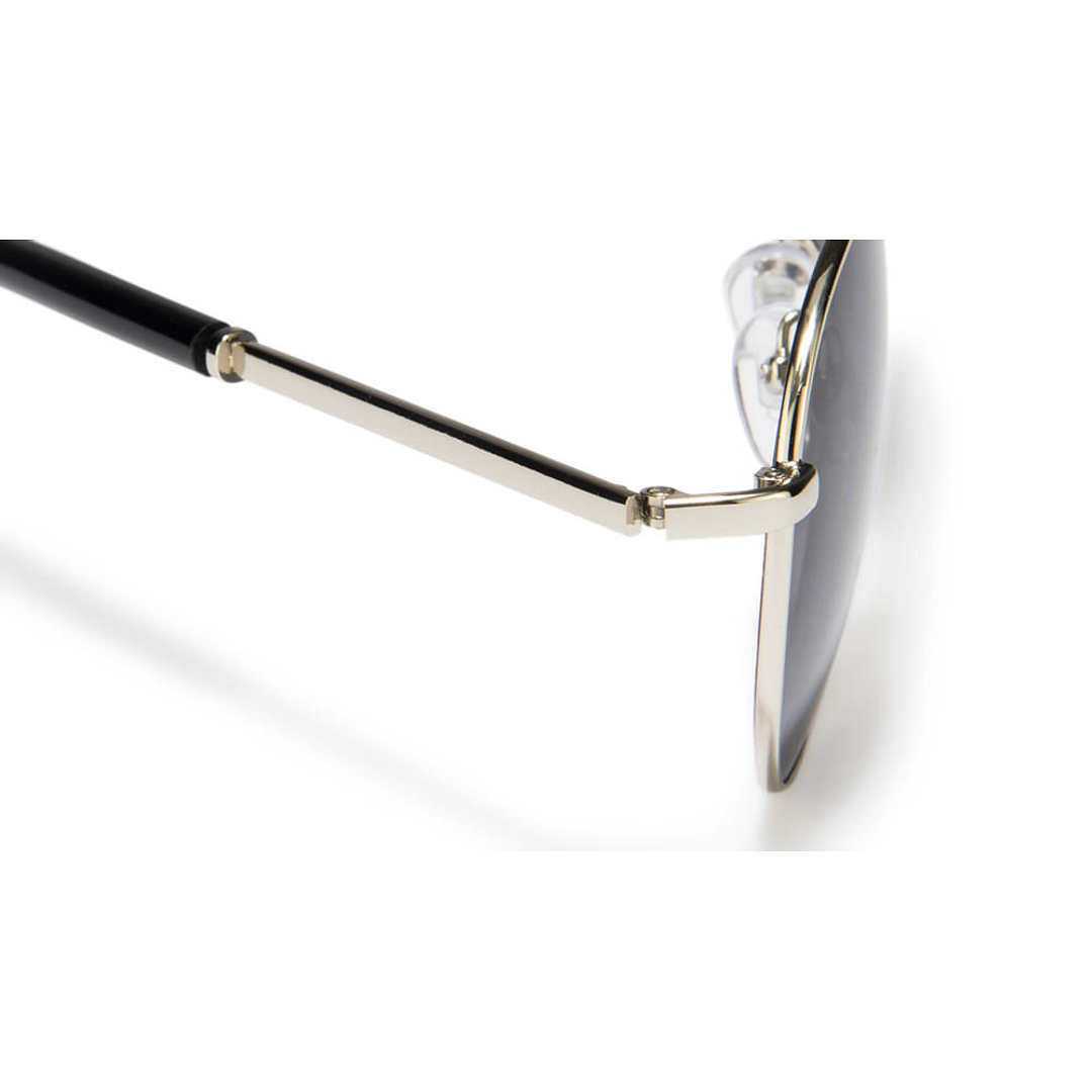 John Jacobs Computer Glasses Silver Full Rim Aviator right side