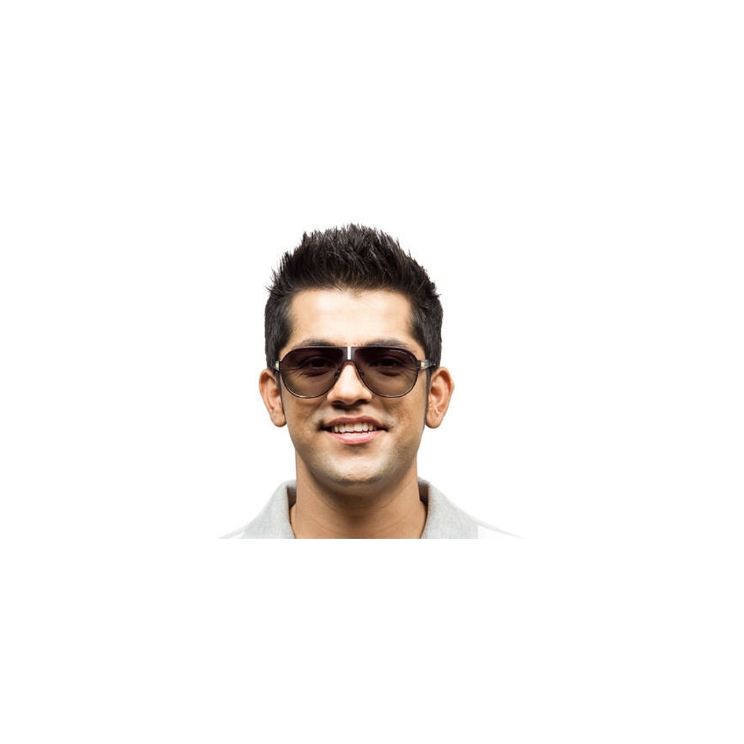 BRANDED Black Full Rim Aviator right side