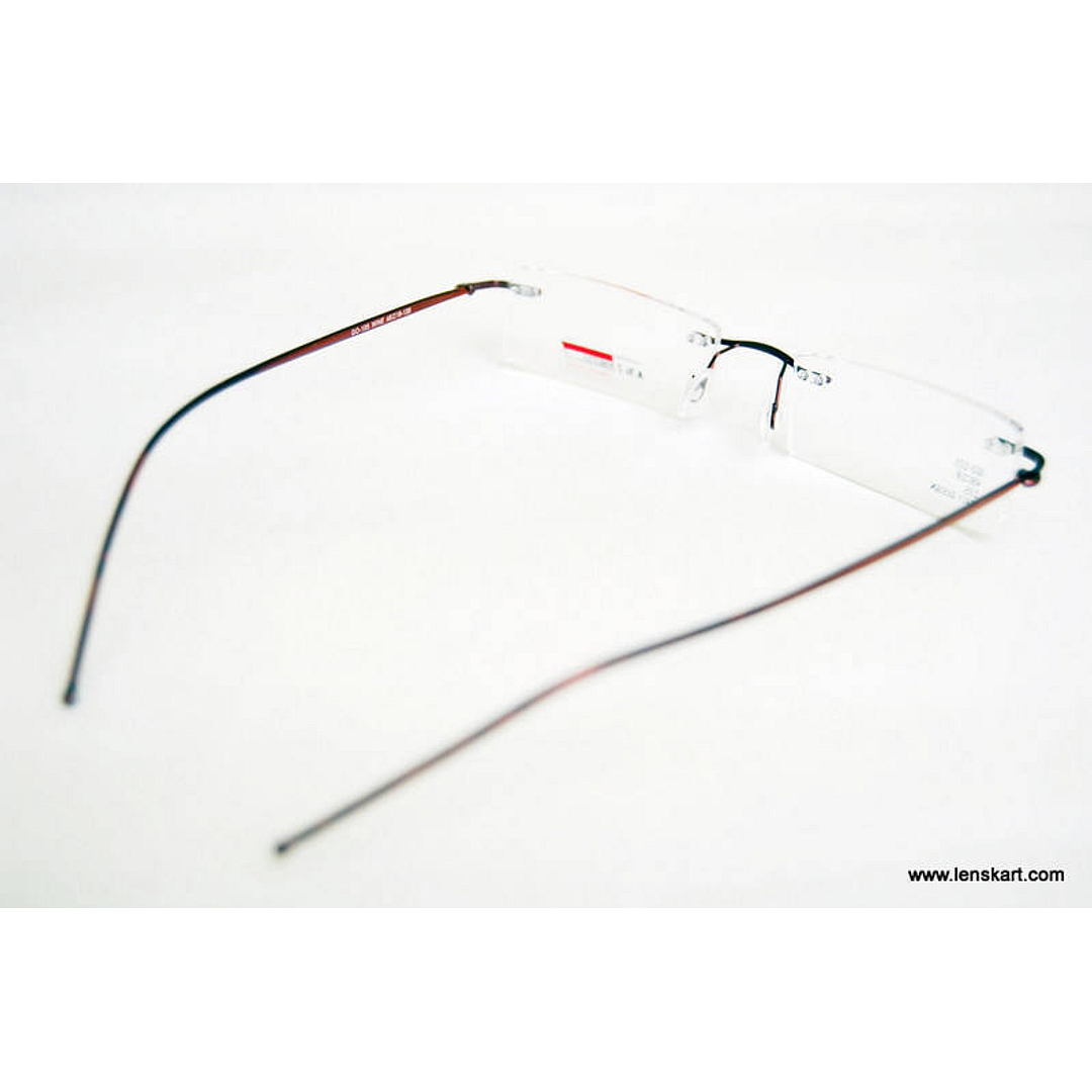 BRANDED Red Rimless Rectangle right side