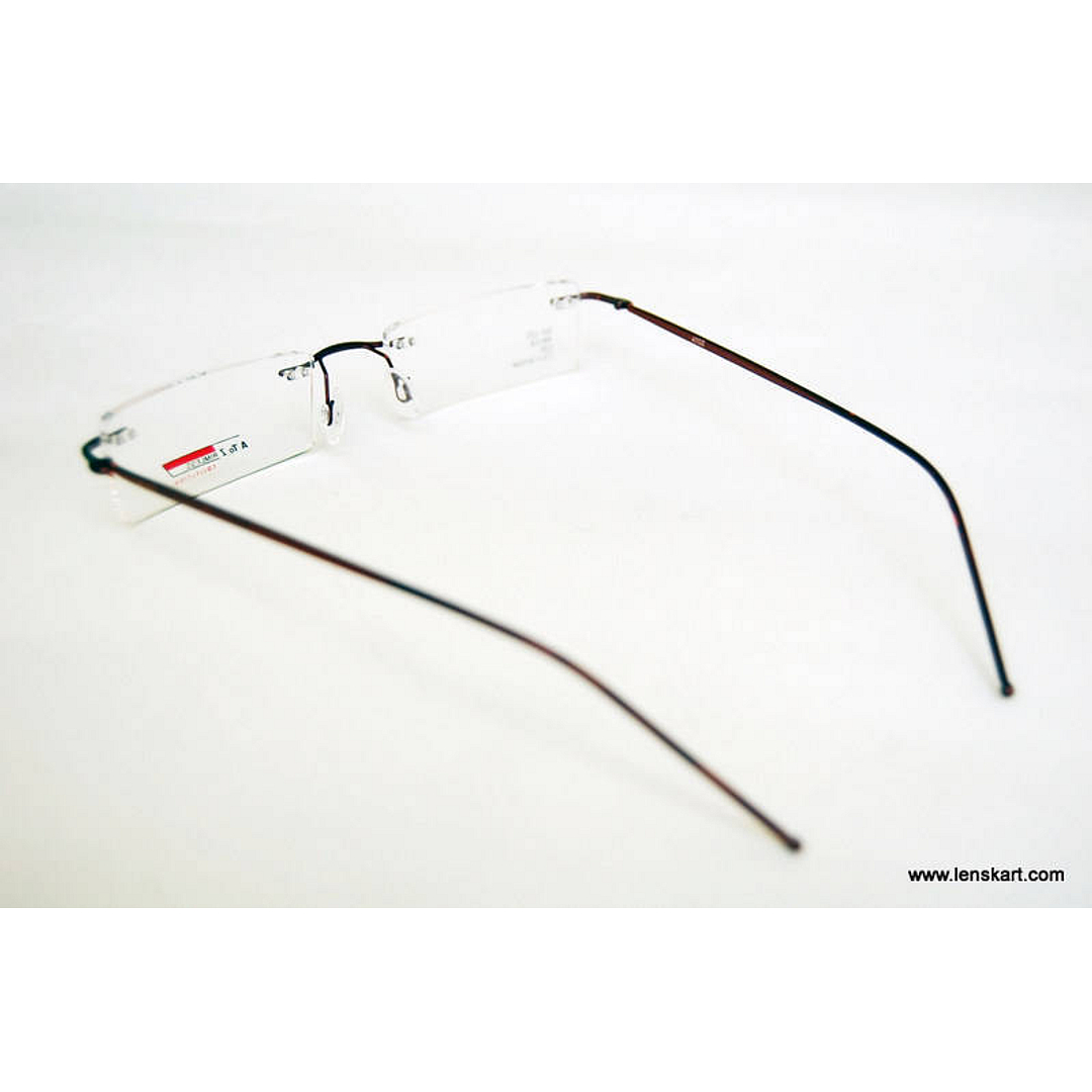 BRANDED Red Rimless Rectangle left side