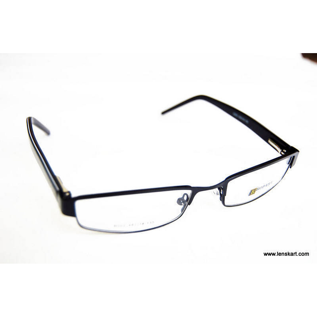 BRANDED Black Full Rim Rectangle left side