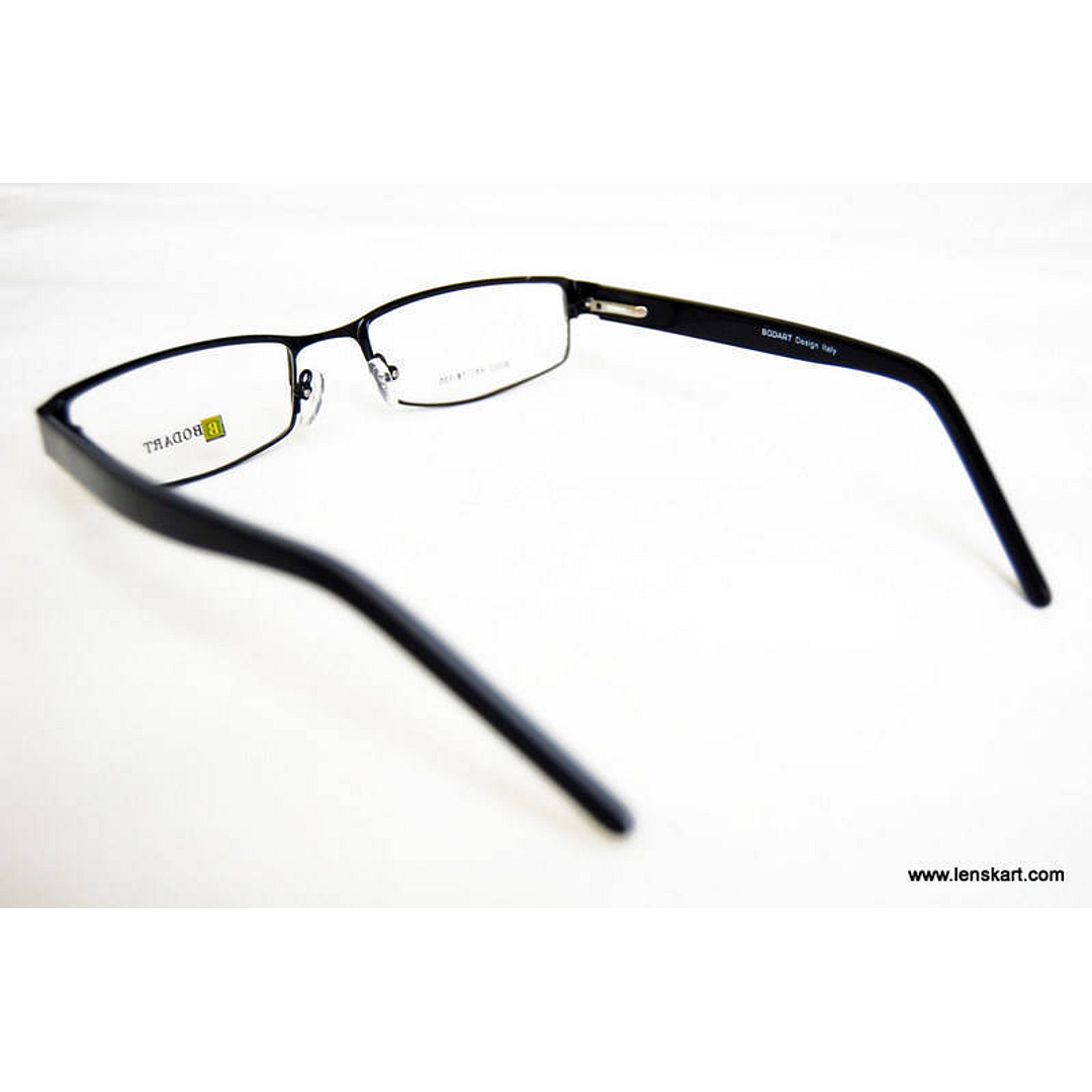 BRANDED Black Full Rim Rectangle left side