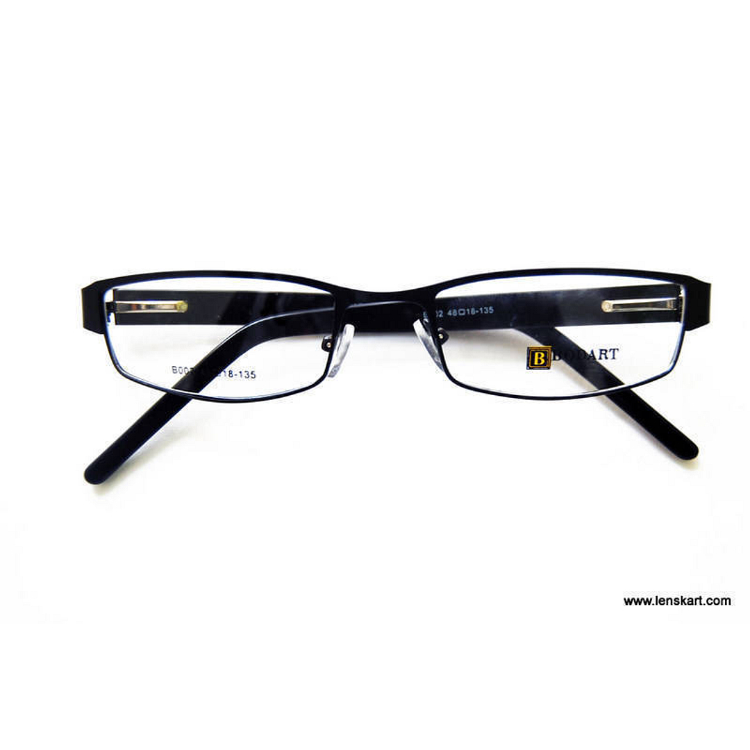 BRANDED Black Full Rim Rectangle right side