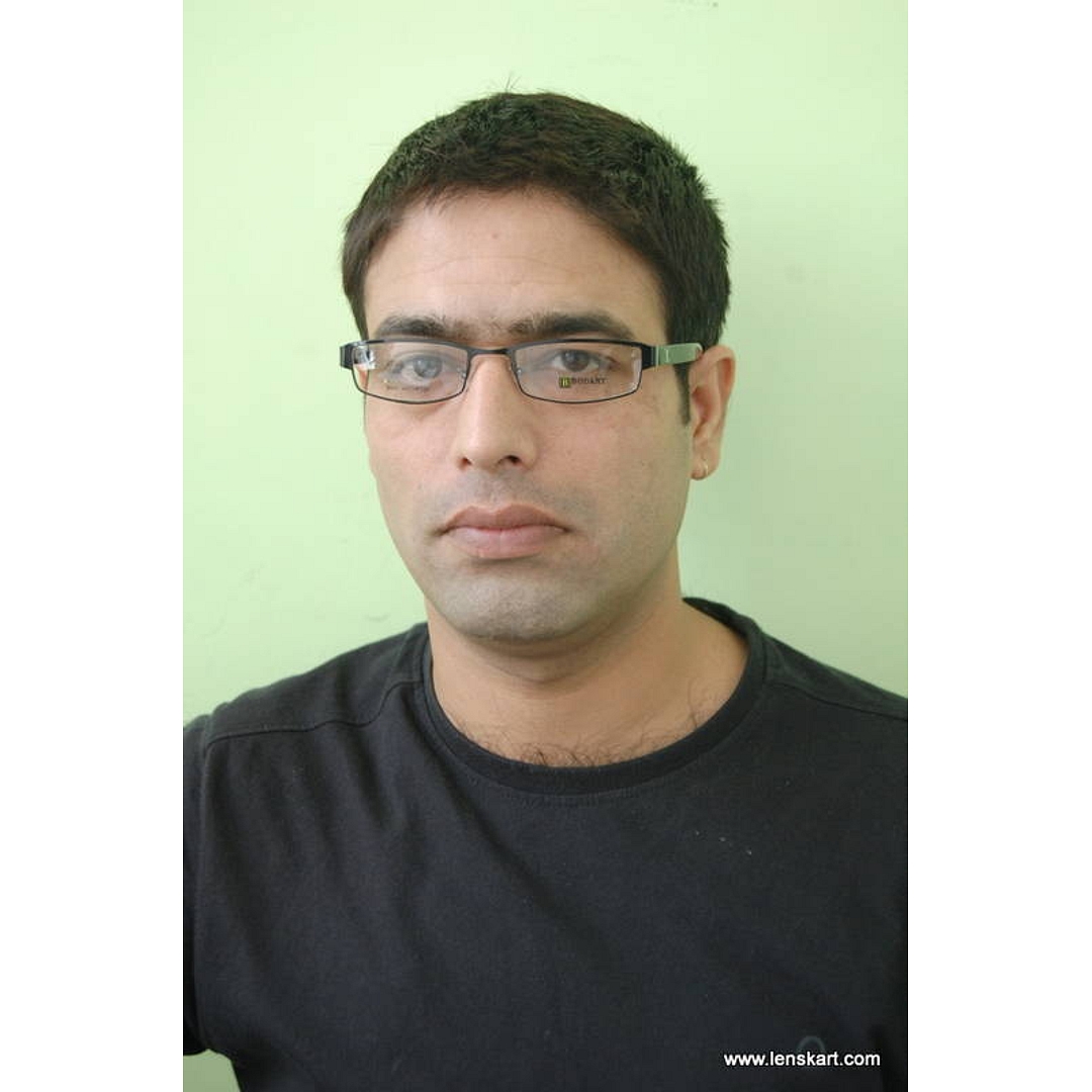 BRANDED Black Full Rim Rectangle right side