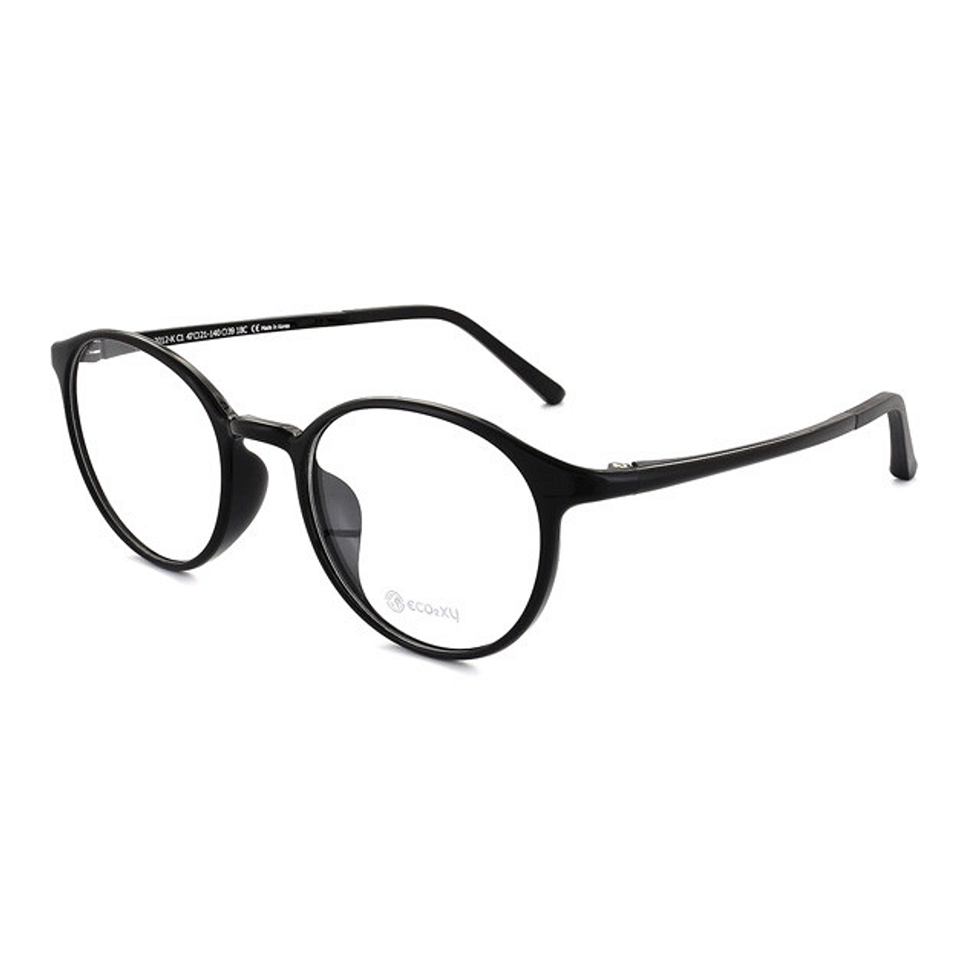 OWNDAYS | ESSENTIAL Black Full Rim Boston left side