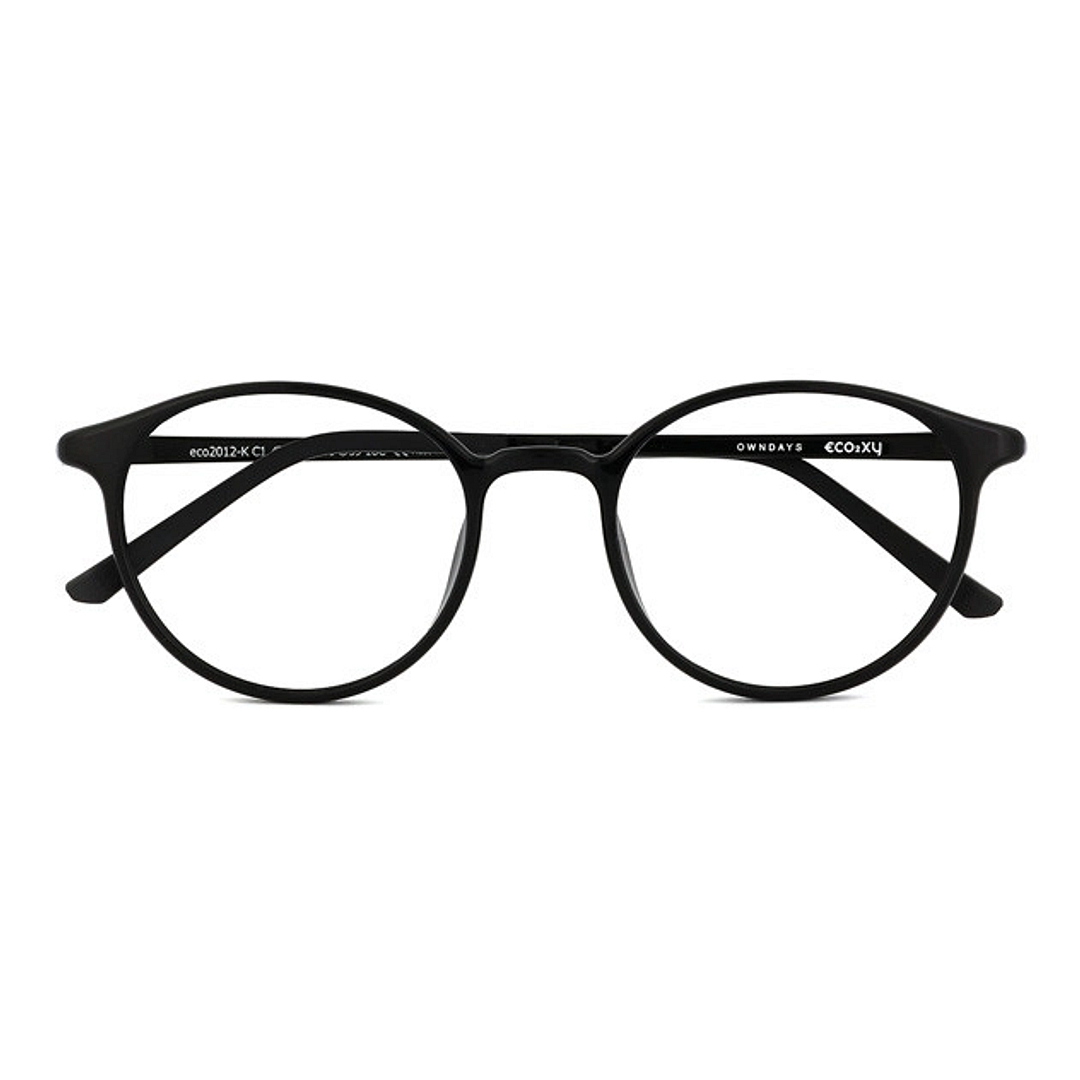 OWNDAYS | ESSENTIAL Black Full Rim Boston right side