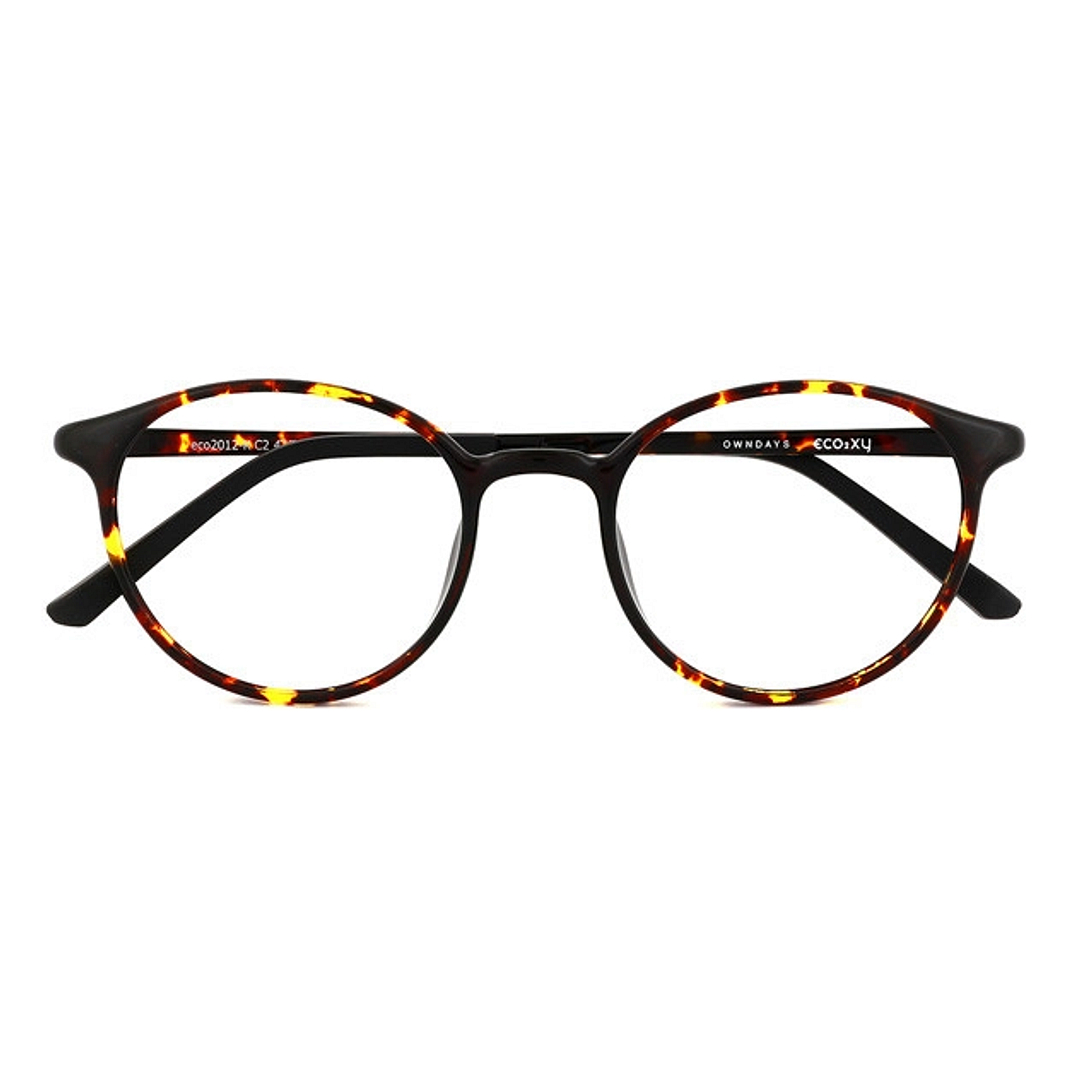 OWNDAYS | ESSENTIAL Brown Demi Full Rim Boston right side