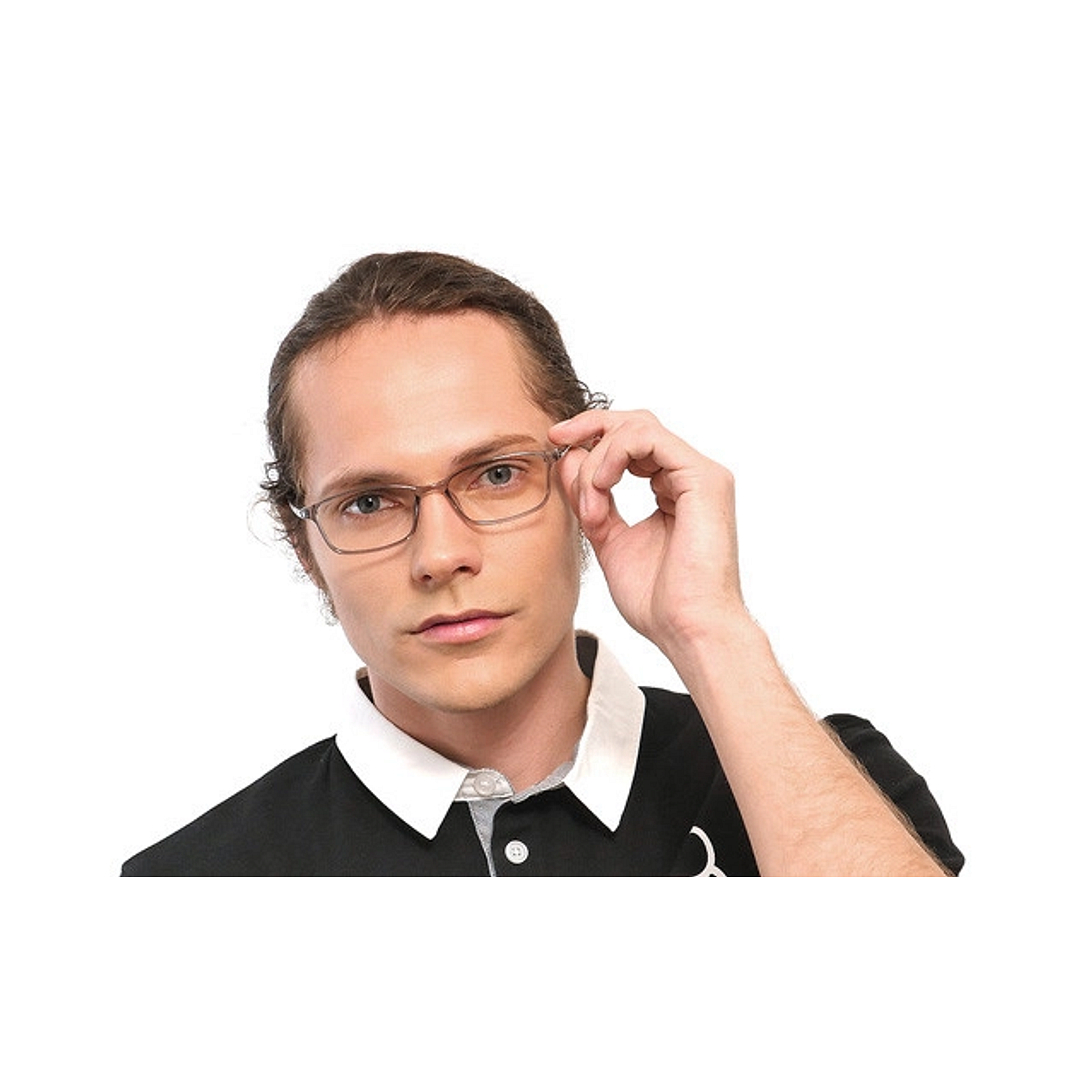 OWNDAYS | ESSENTIAL Brown Demi Full Rim Rectangle right side