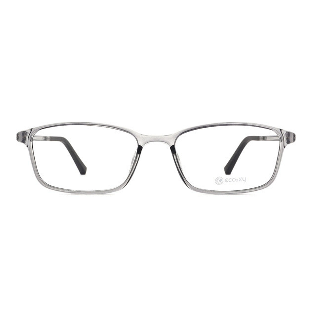OWNDAYS | ESSENTIAL Clear Gray Full Rim Rectangle right side