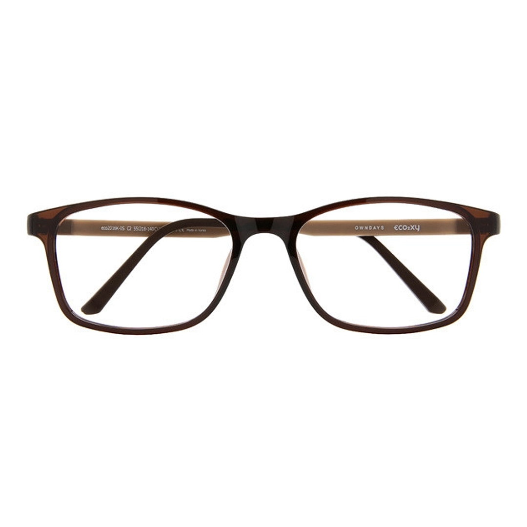 OWNDAYS | ESSENTIAL Light Brown Full Rim Rectangle right side