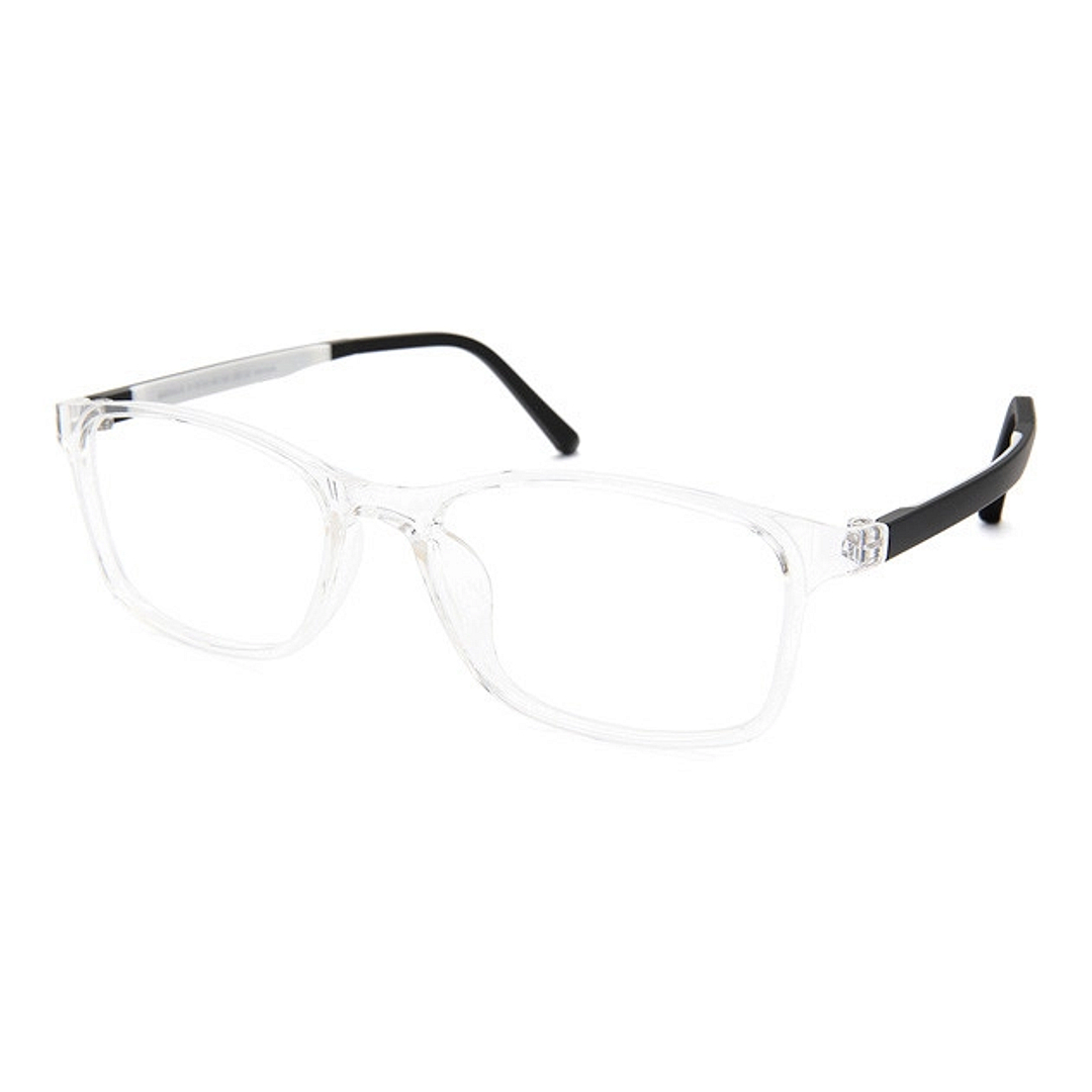 OWNDAYS | ESSENTIAL Crystal Transparent Full Rim Rectangle left side