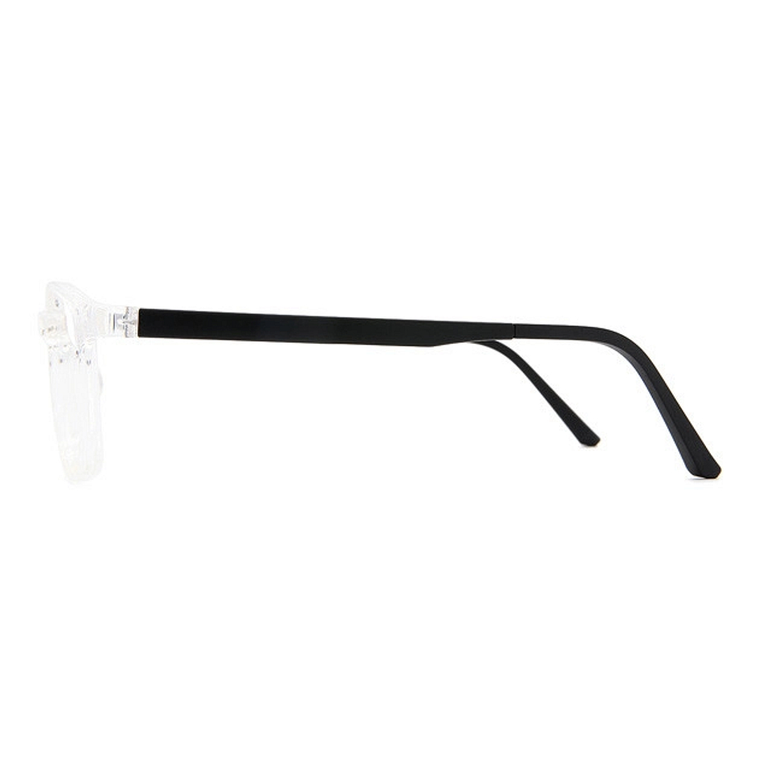 OWNDAYS | ESSENTIAL Crystal Transparent Full Rim Rectangle left side