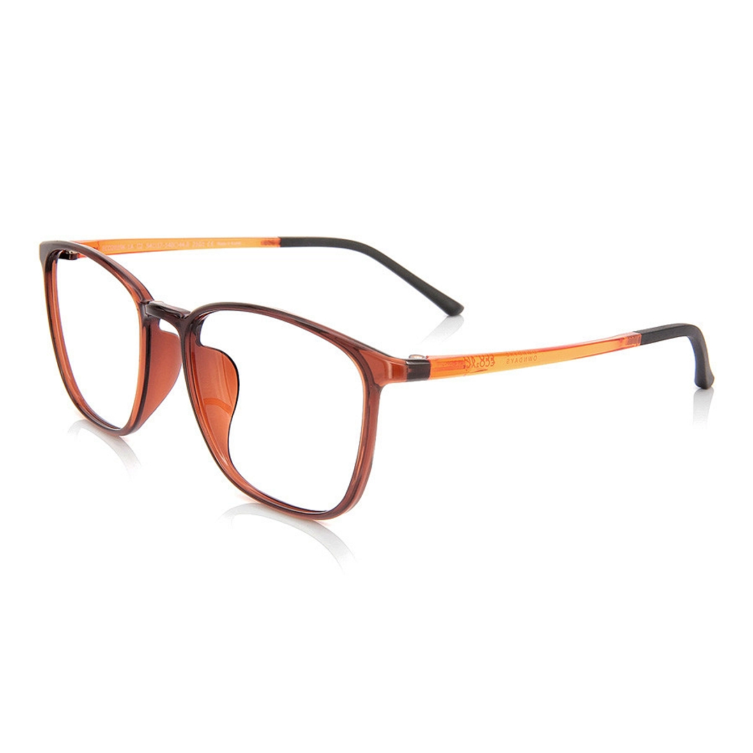 OWNDAYS | ESSENTIAL Light Brown Full Rim Wellington left side