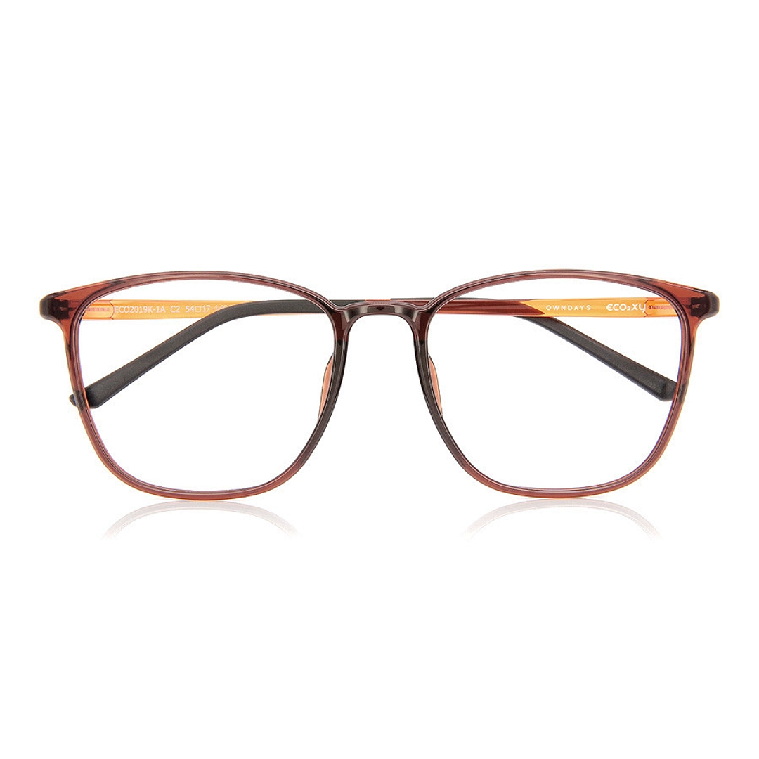 OWNDAYS | ESSENTIAL Light Brown Full Rim Wellington right side