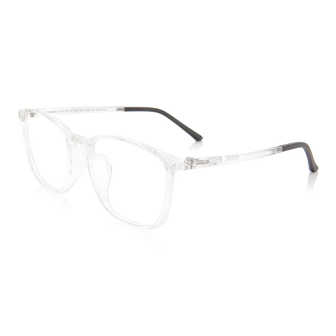 OWNDAYS | ESSENTIAL Crystal Transparent Full Rim Wellington left side