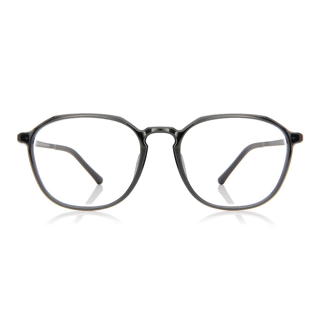 OWNDAYS | ESSENTIAL Gray Full Rim Polygon right side