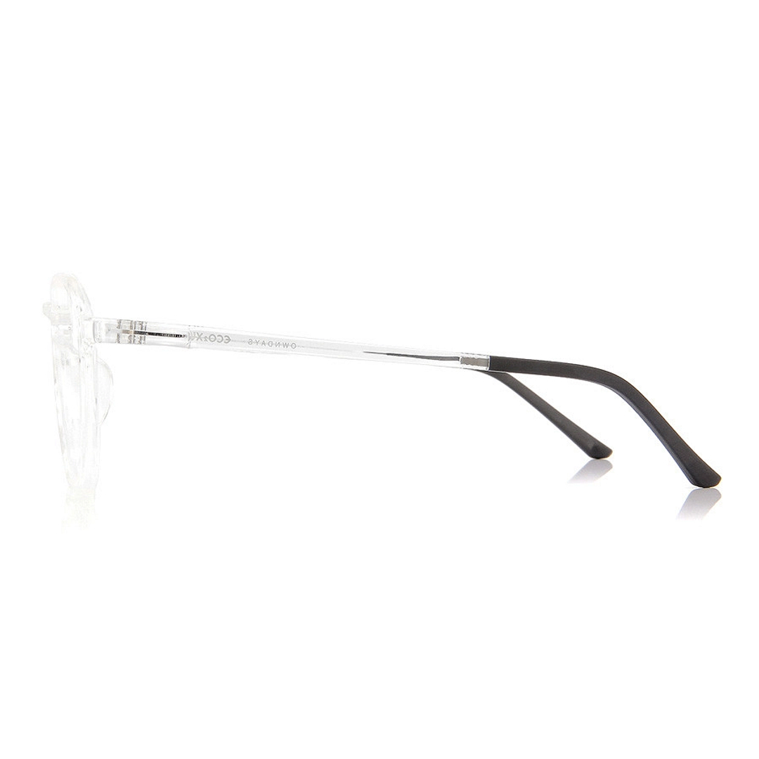 OWNDAYS | ESSENTIAL Clear Full Rim Polygon left side