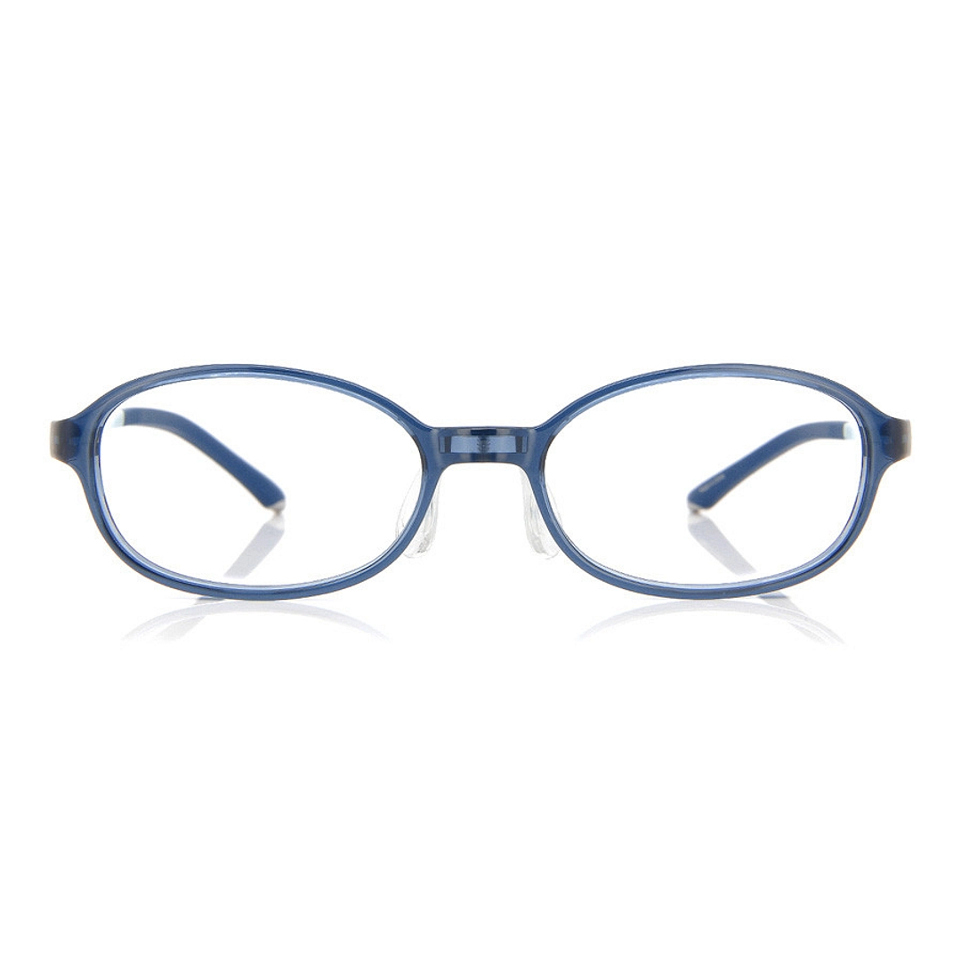 OWNDAYS | ESSENTIAL Sky Blue Full Rim Oval right side