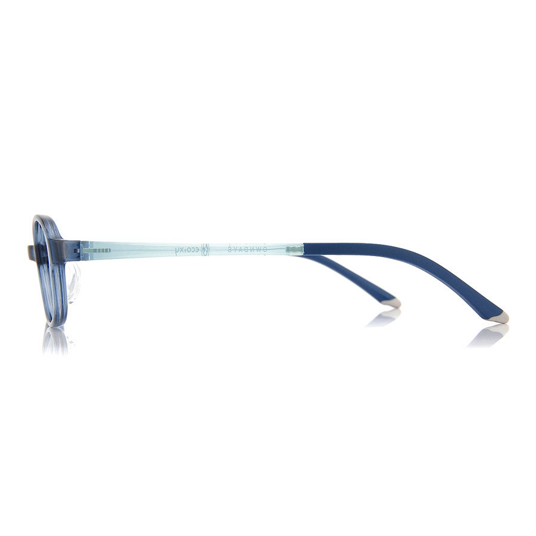 OWNDAYS | ESSENTIAL Sky Blue Full Rim Oval left side