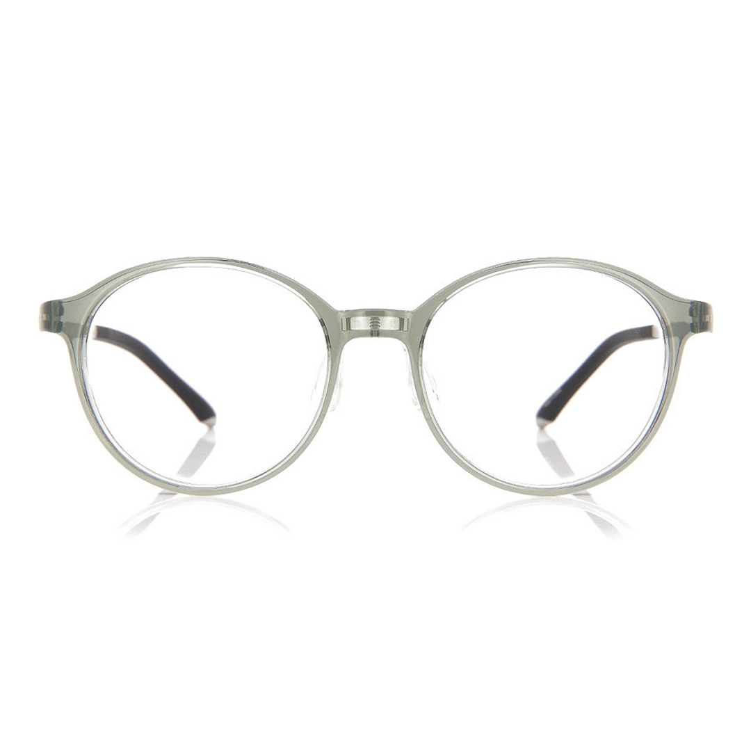 OWNDAYS | ESSENTIAL Crystal Transparent Full Rim Boston right side