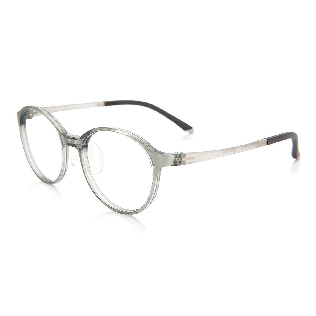 OWNDAYS | ESSENTIAL Crystal Transparent Full Rim Boston left side