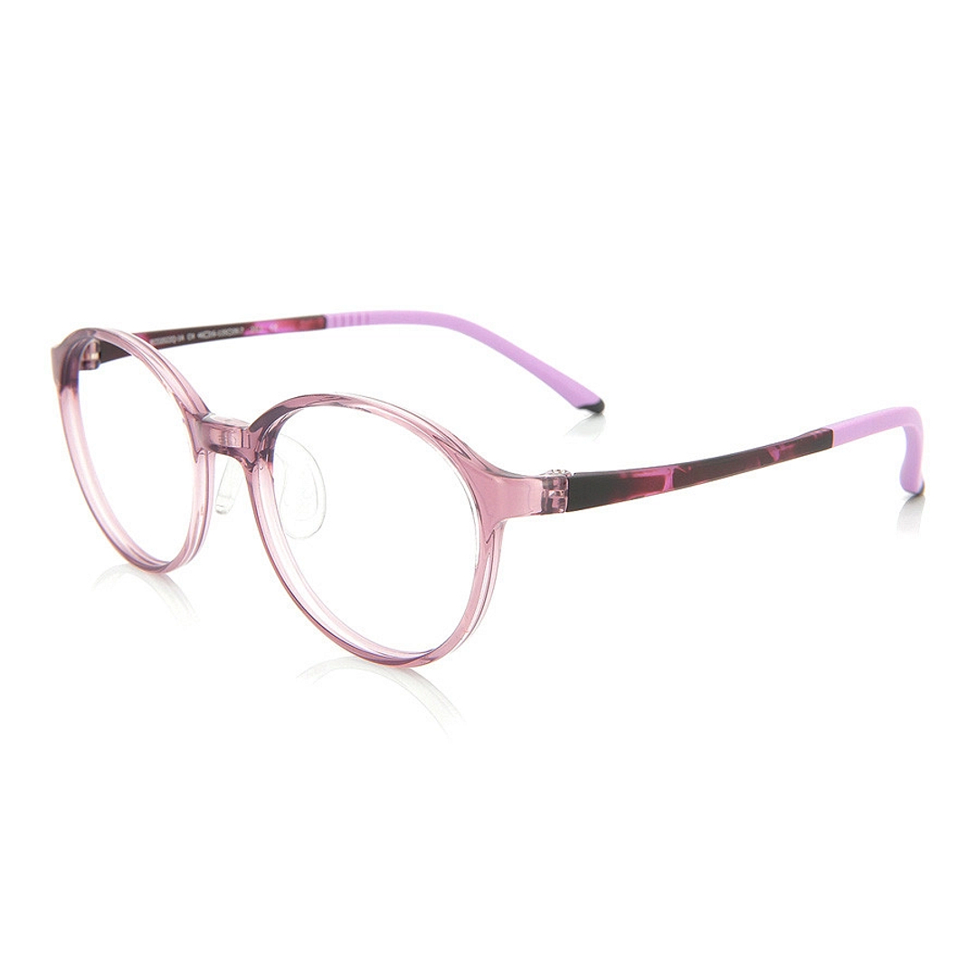 OWNDAYS | ESSENTIAL Purple Full Rim Boston left side