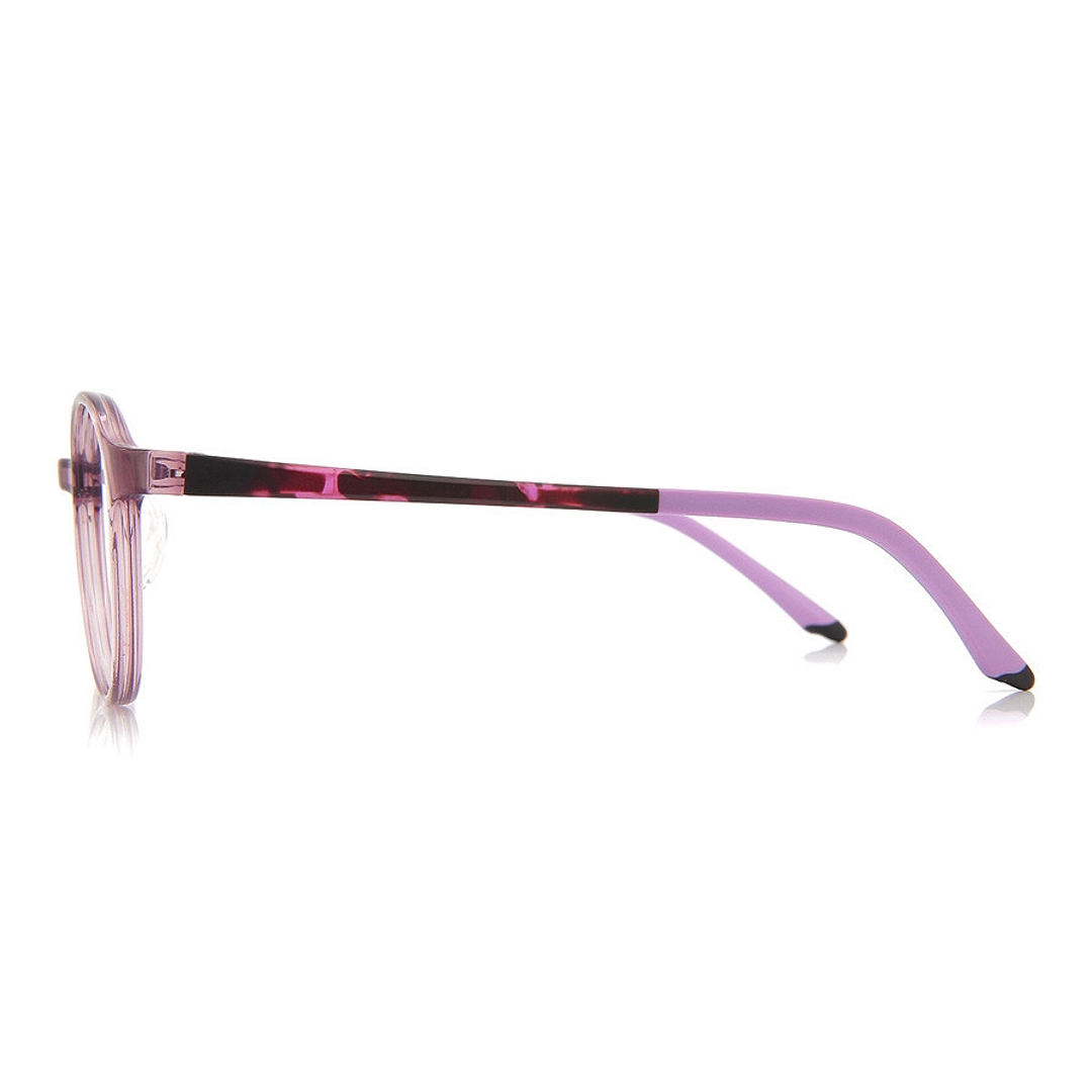 OWNDAYS | ESSENTIAL Purple Full Rim Boston left side
