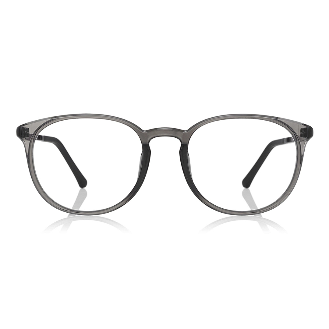 OWNDAYS | ESSENTIAL Light Gray Full Rim Boston right side
