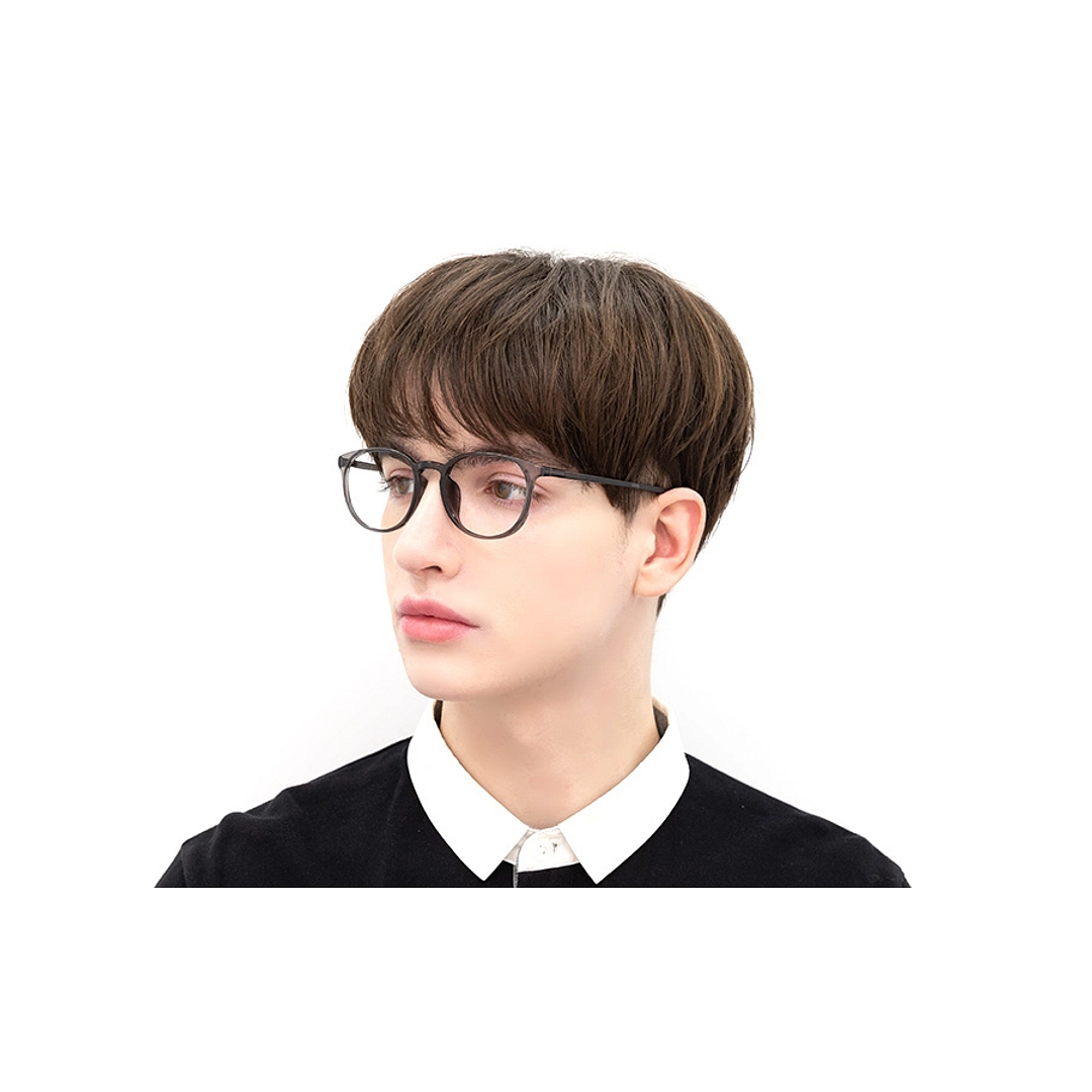 OWNDAYS | ESSENTIAL Light Gray Full Rim Boston right side