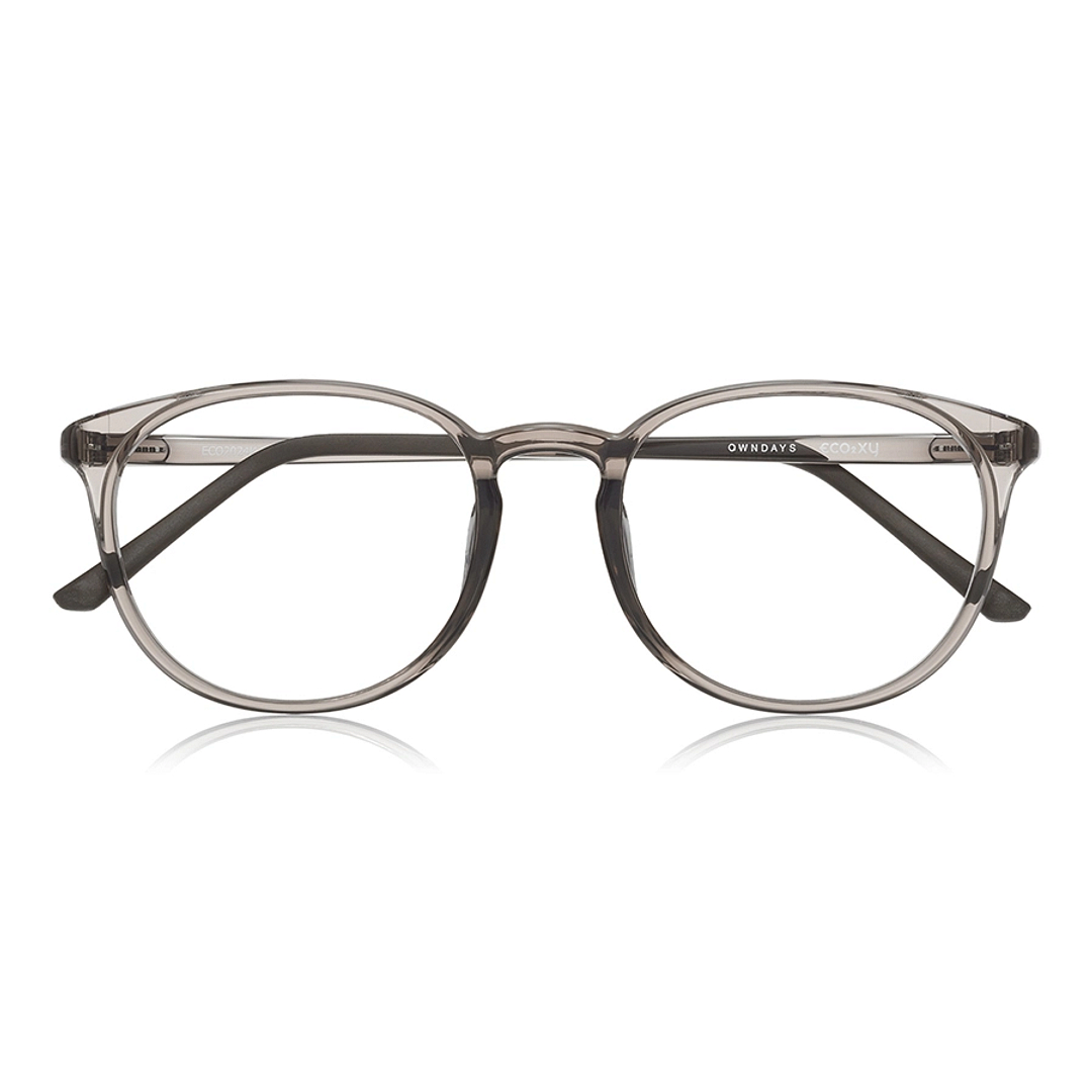 OWNDAYS | ESSENTIAL Light Brown Full Rim Boston right side