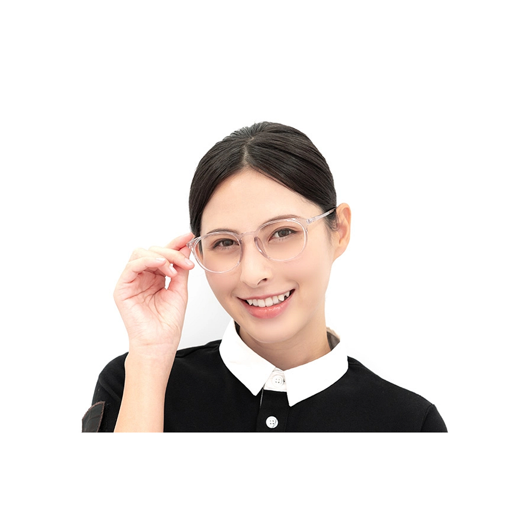 OWNDAYS | ESSENTIAL Light Brown Full Rim Boston left side