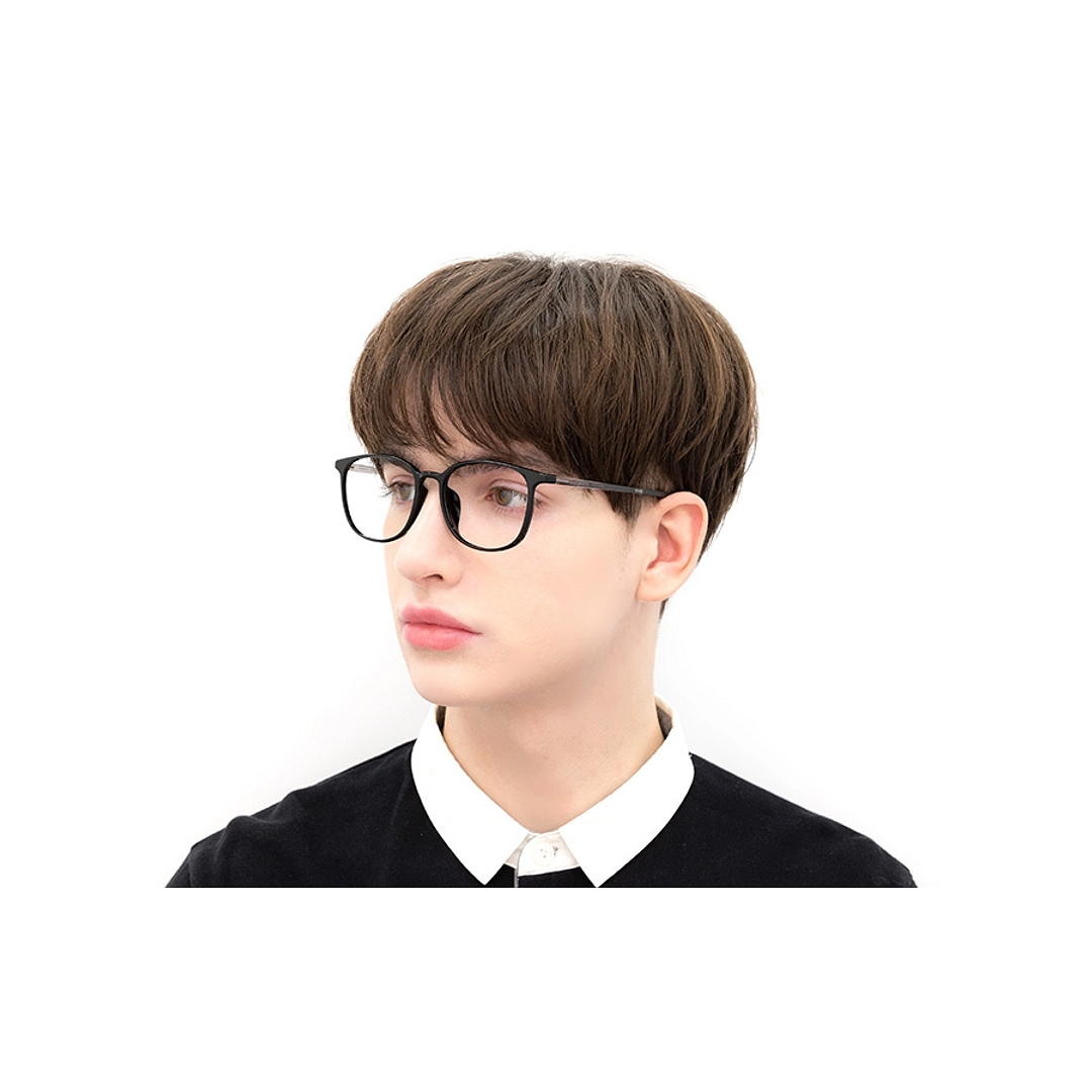 OWNDAYS | ESSENTIAL Black Full Rim Boston right side