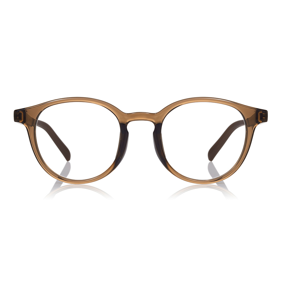 OWNDAYS | ESSENTIAL Light brown Full Rim Boston right side