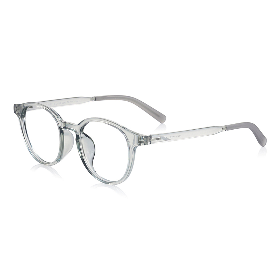OWNDAYS | ESSENTIAL Crystal Transparent Full Rim Boston left side