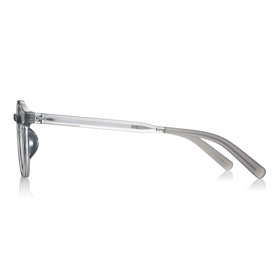 OWNDAYS | ESSENTIAL Crystal Transparent Full Rim Boston left side