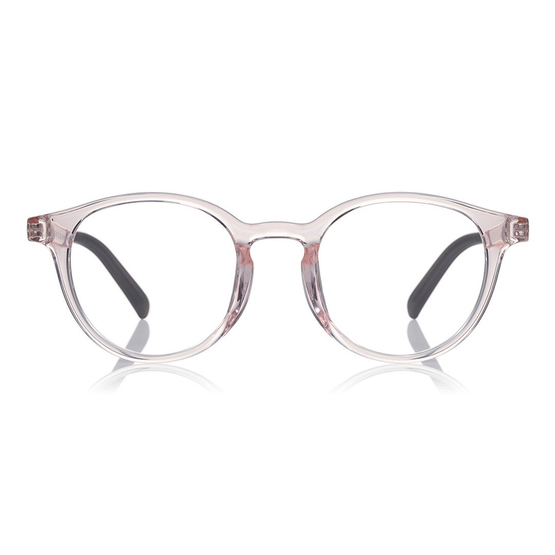 OWNDAYS | ESSENTIAL Clear Pink Full Rim Boston right side