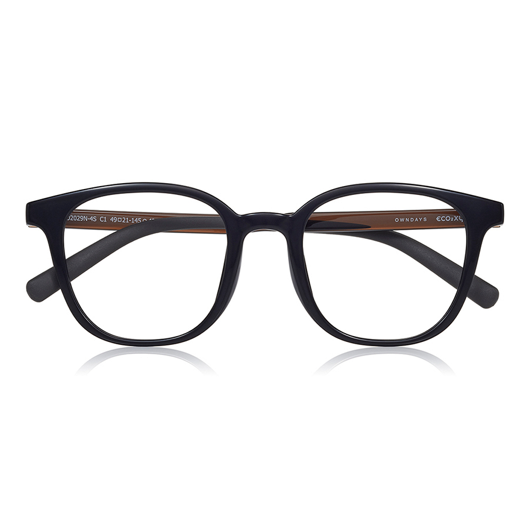 OWNDAYS | ESSENTIAL Black Full Rim Wellington right side