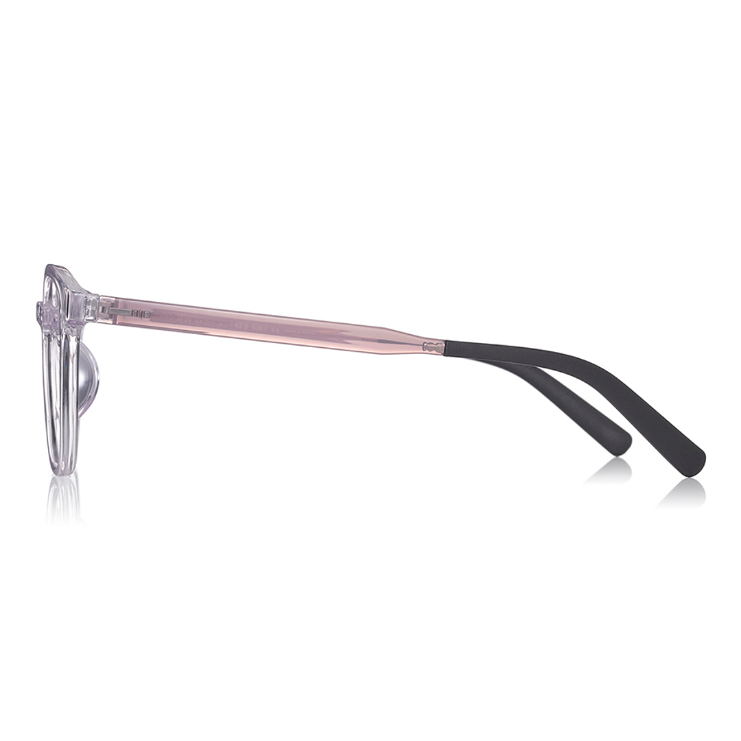 OWNDAYS | ESSENTIAL Clear Pink Full Rim Wellington left side