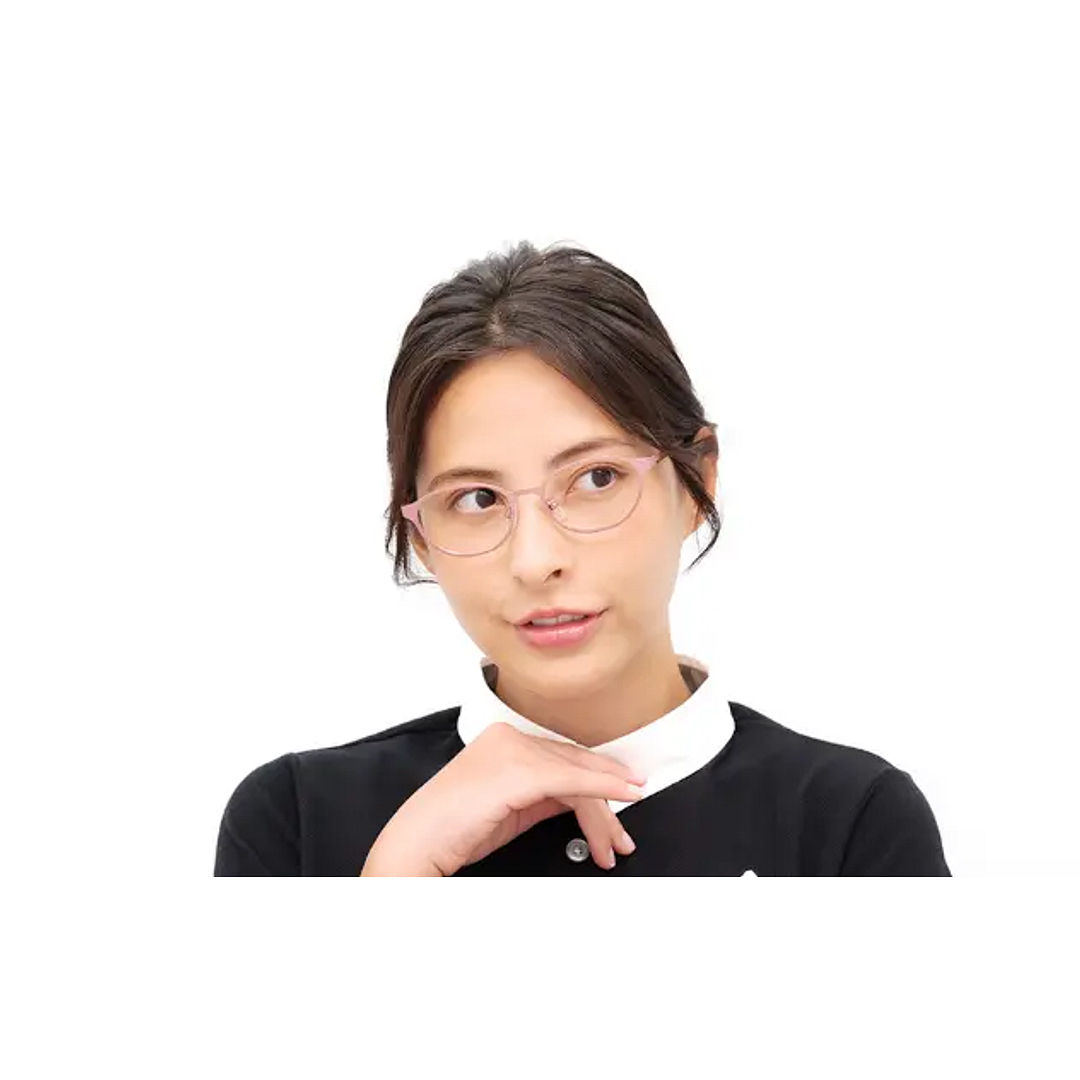 OWNDAYS | ESSENTIAL Matte Khaki Full Rim Oval left side