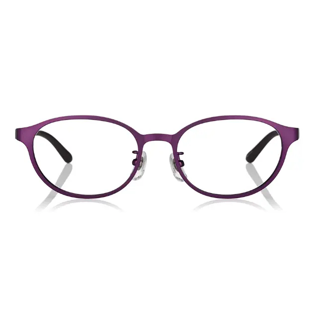 OWNDAYS | ESSENTIAL Matte Purple Full Rim Oval right side