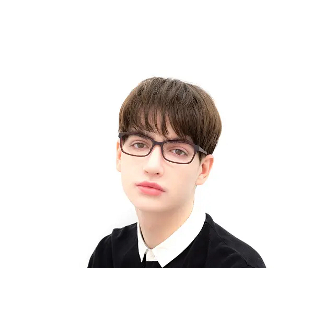 OWNDAYS | ESSENTIAL MATTE BLACK Full Rim Rectangle left side