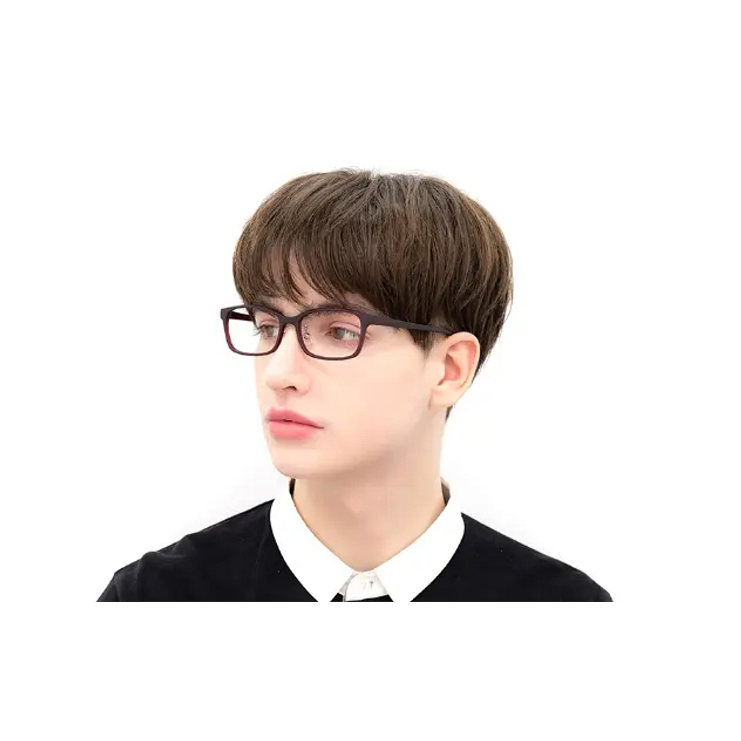 OWNDAYS | ESSENTIAL Matte Red Full Rim Rectangle right side