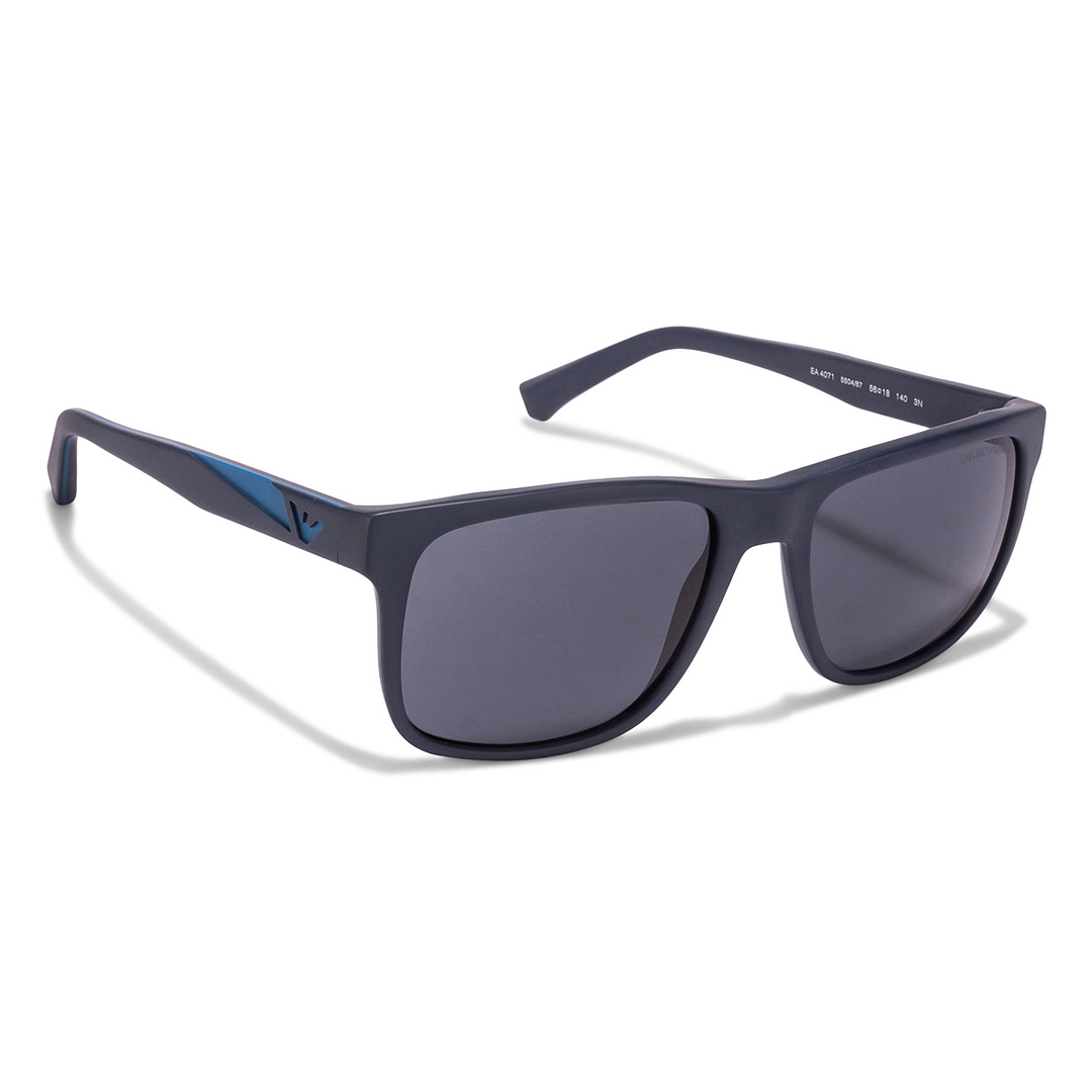 BRANDED Sky Blue Full Rim Square left side