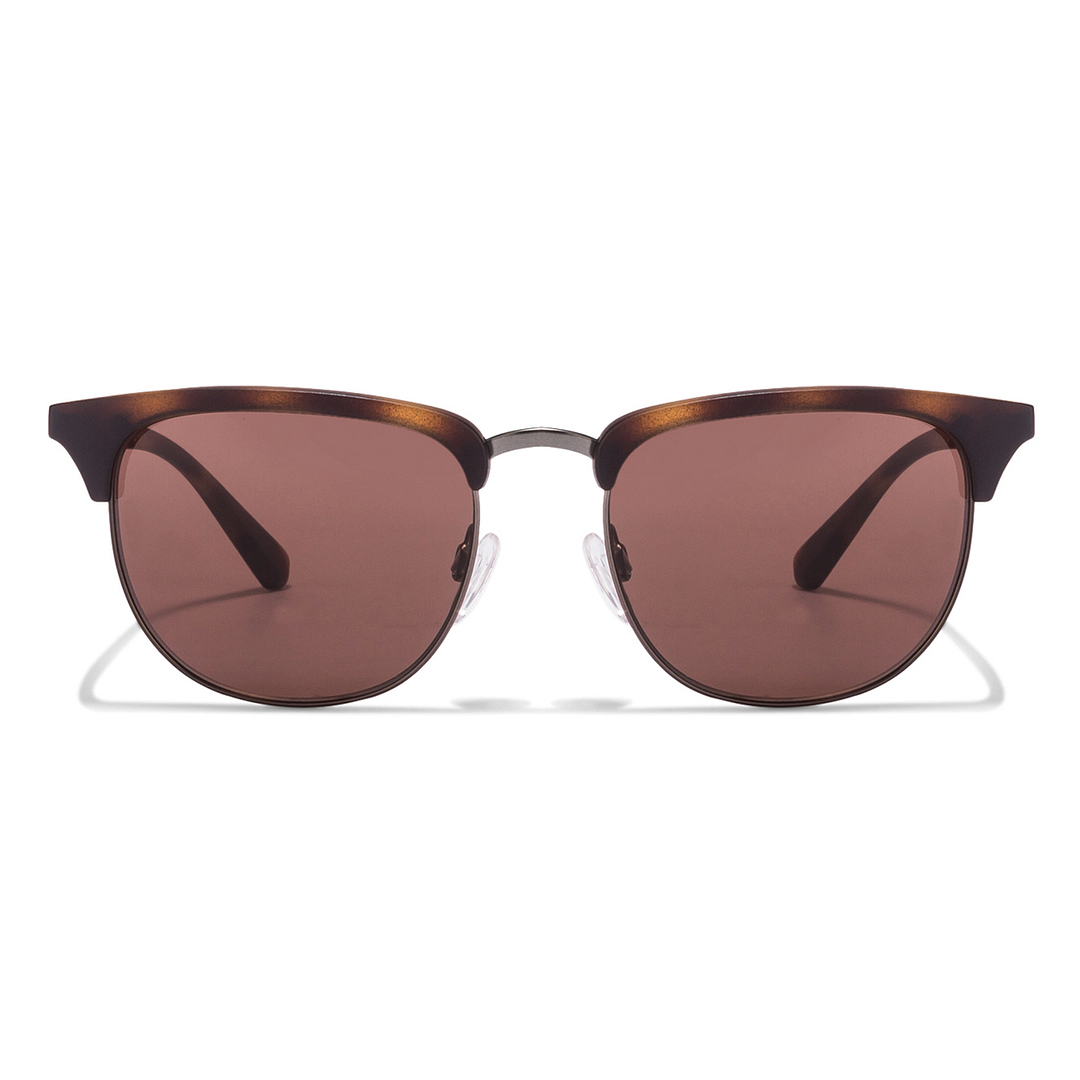 BRANDED Tortoise Full Rim Clubmaster left side