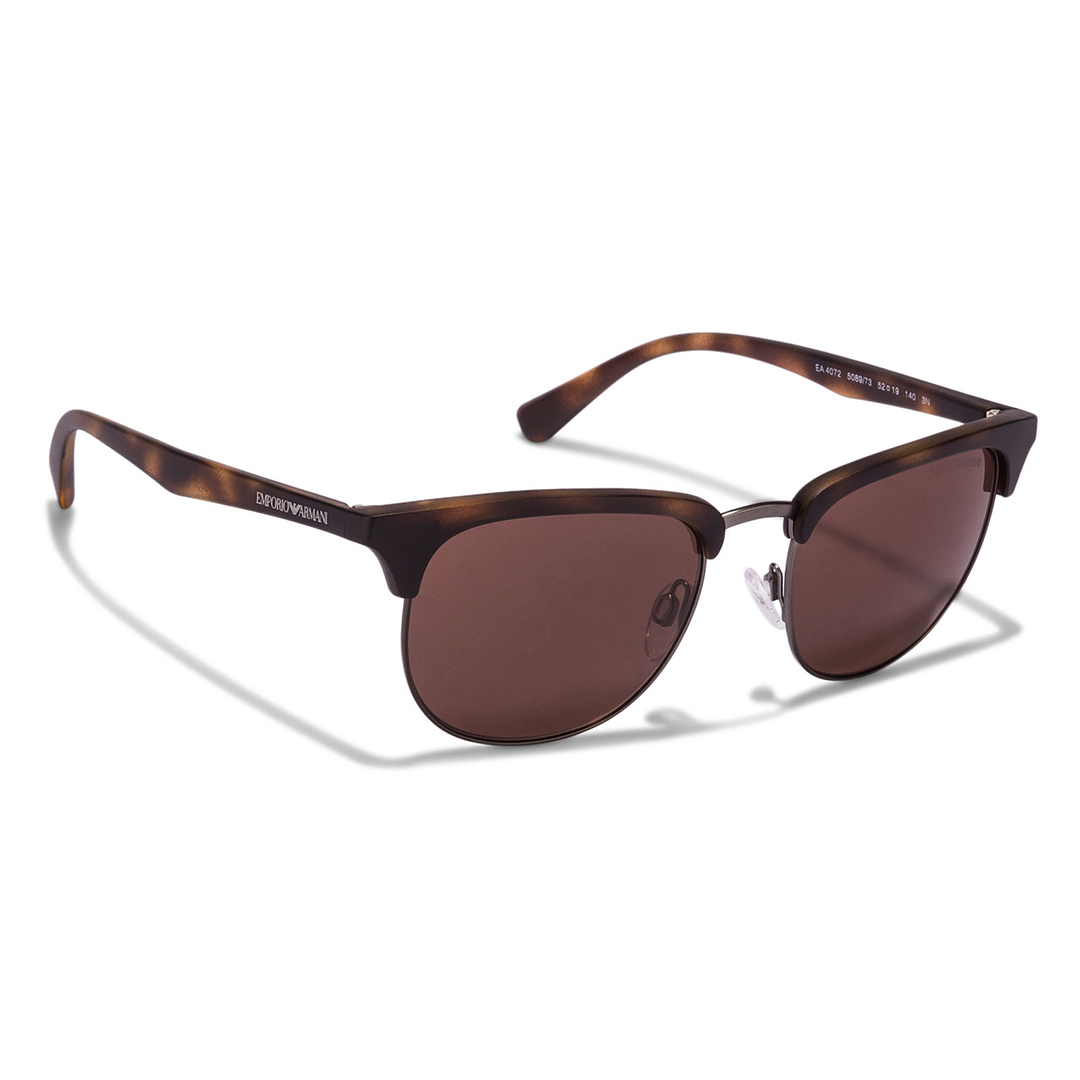 BRANDED Tortoise Full Rim Clubmaster left side