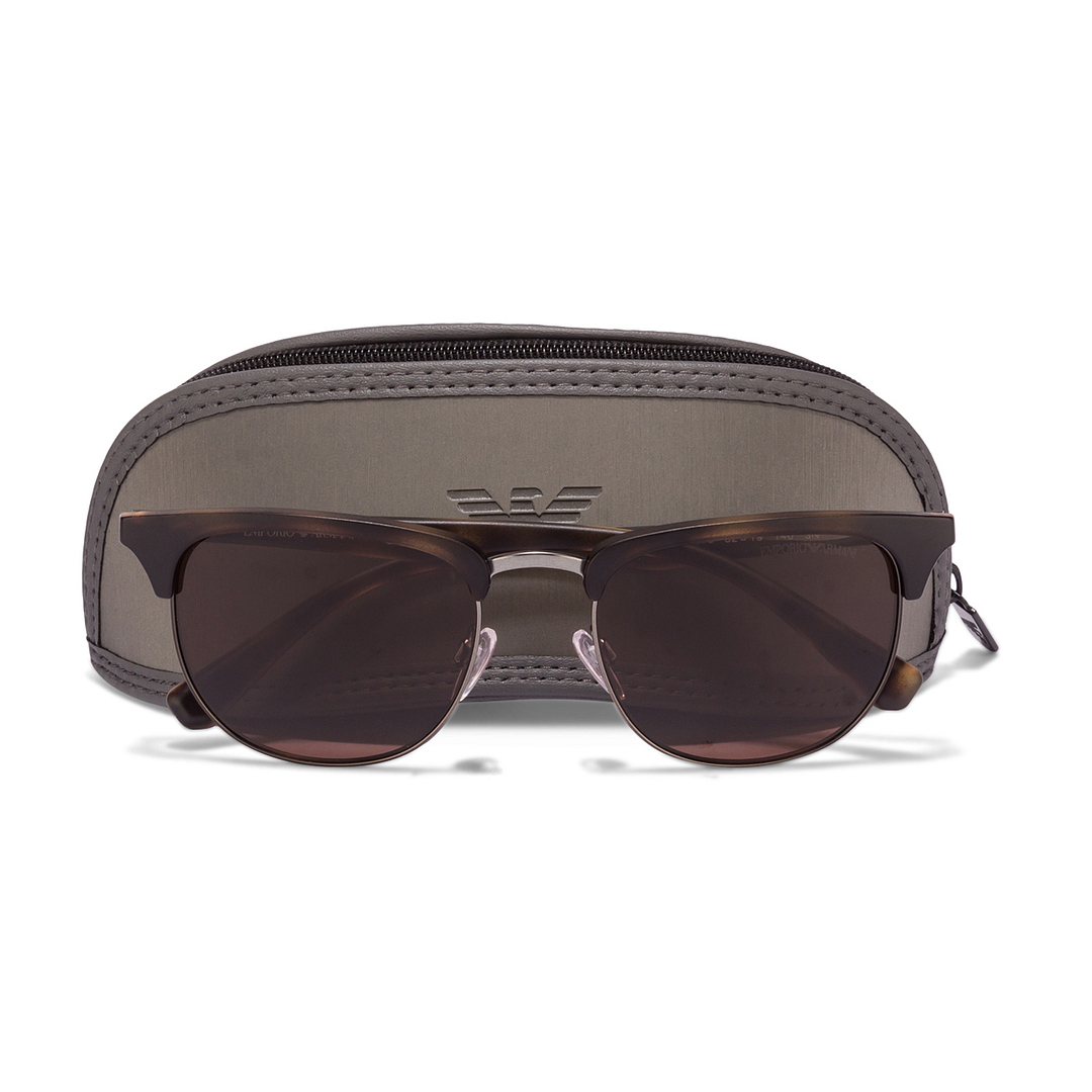 BRANDED Tortoise Full Rim Clubmaster right side