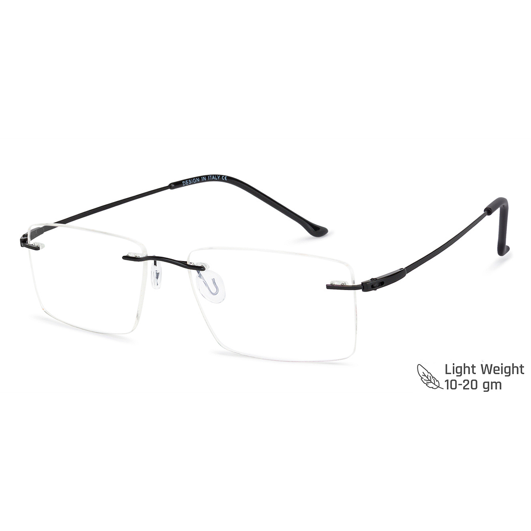 Vincent Chase Online Black Rimless Rectangle right side